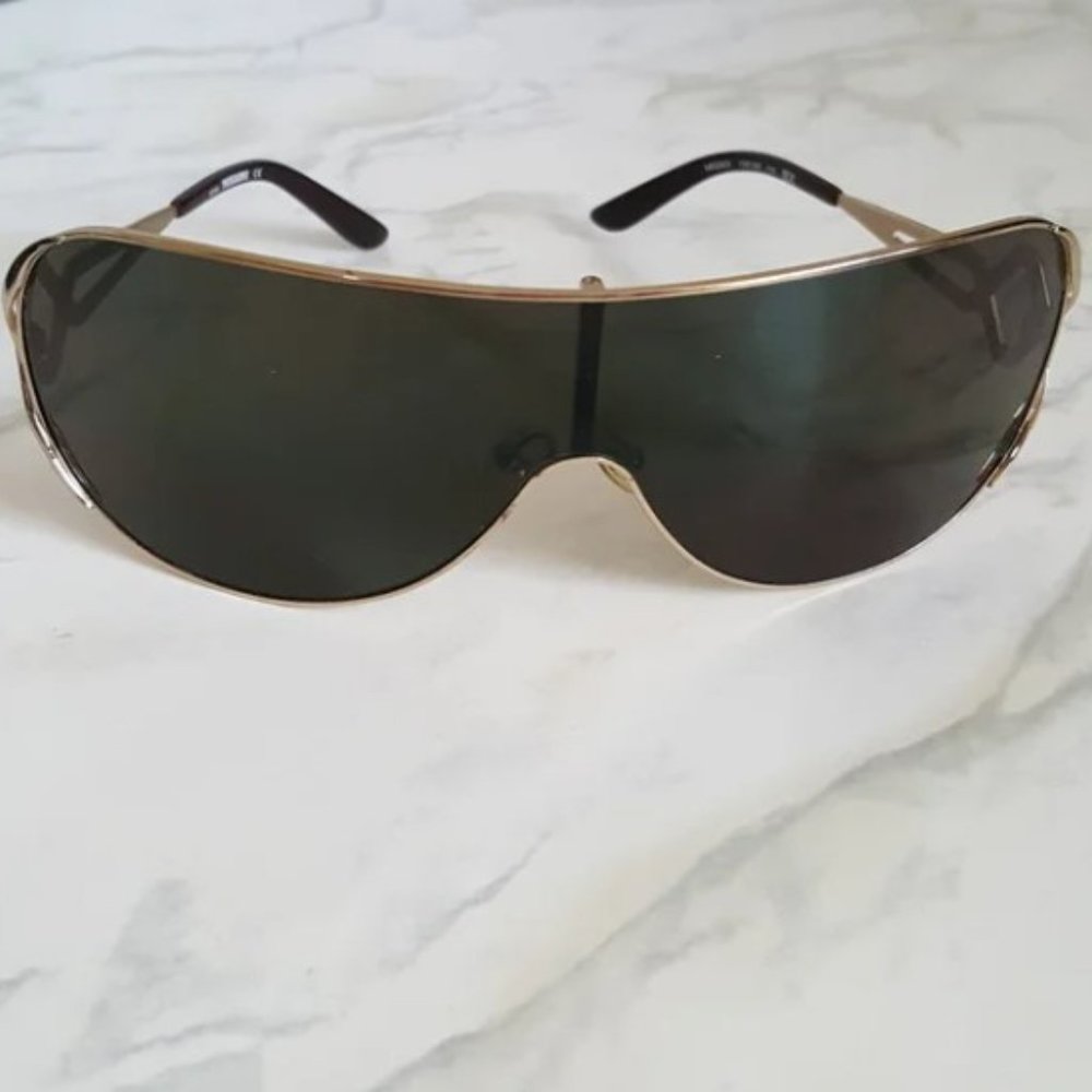 VINTAGE Missoni Gold Metal Frame Oversized Women's Sunglasses